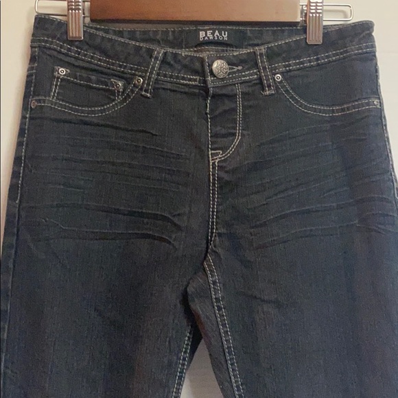 Beau Dawson Black Skinny Jeans Size PM - Picture 2 of 8